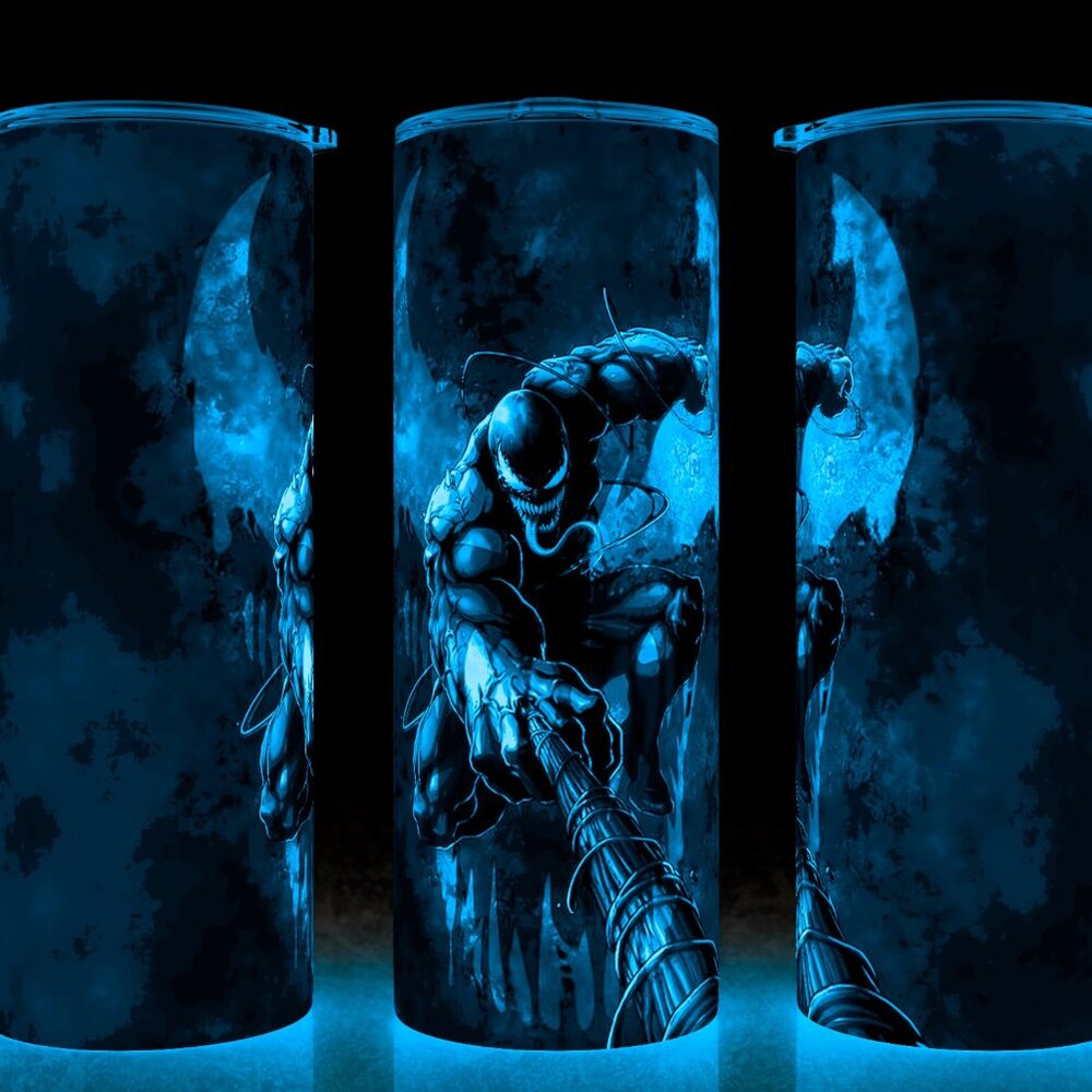 Glow in the Dark Venom Super Villain Comic Book Style Cup Mug Tumbler 20oz